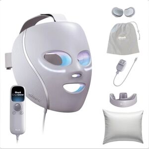 Shark CryoGlow LED Anti-Aging Skin Clearing Face Mask Set with Under-Eye Cooling